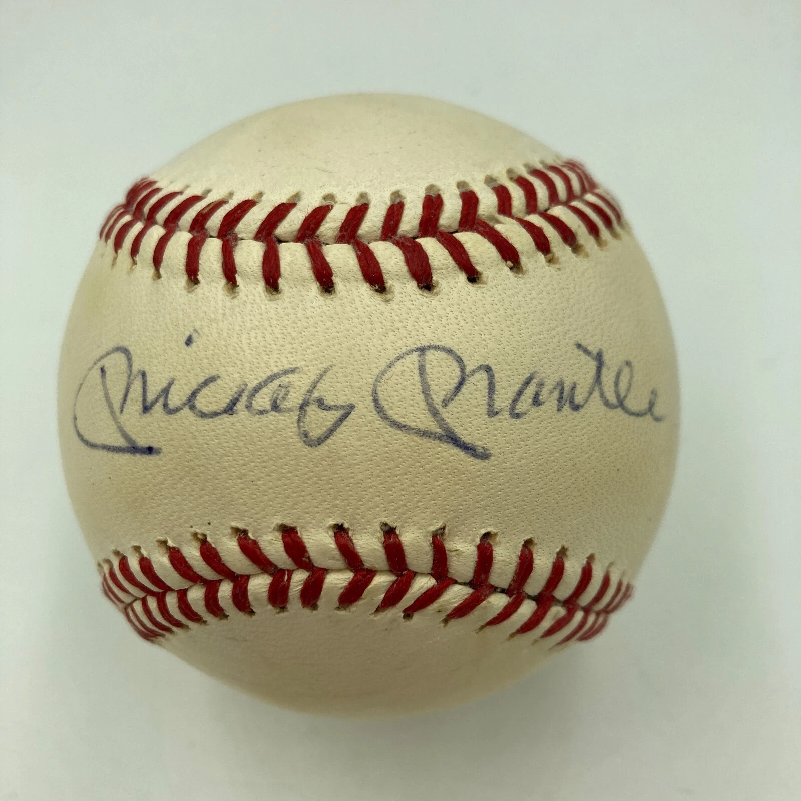Mickey Mantle Signed Vintage American League Joe Cronin Baseball JSA COA
