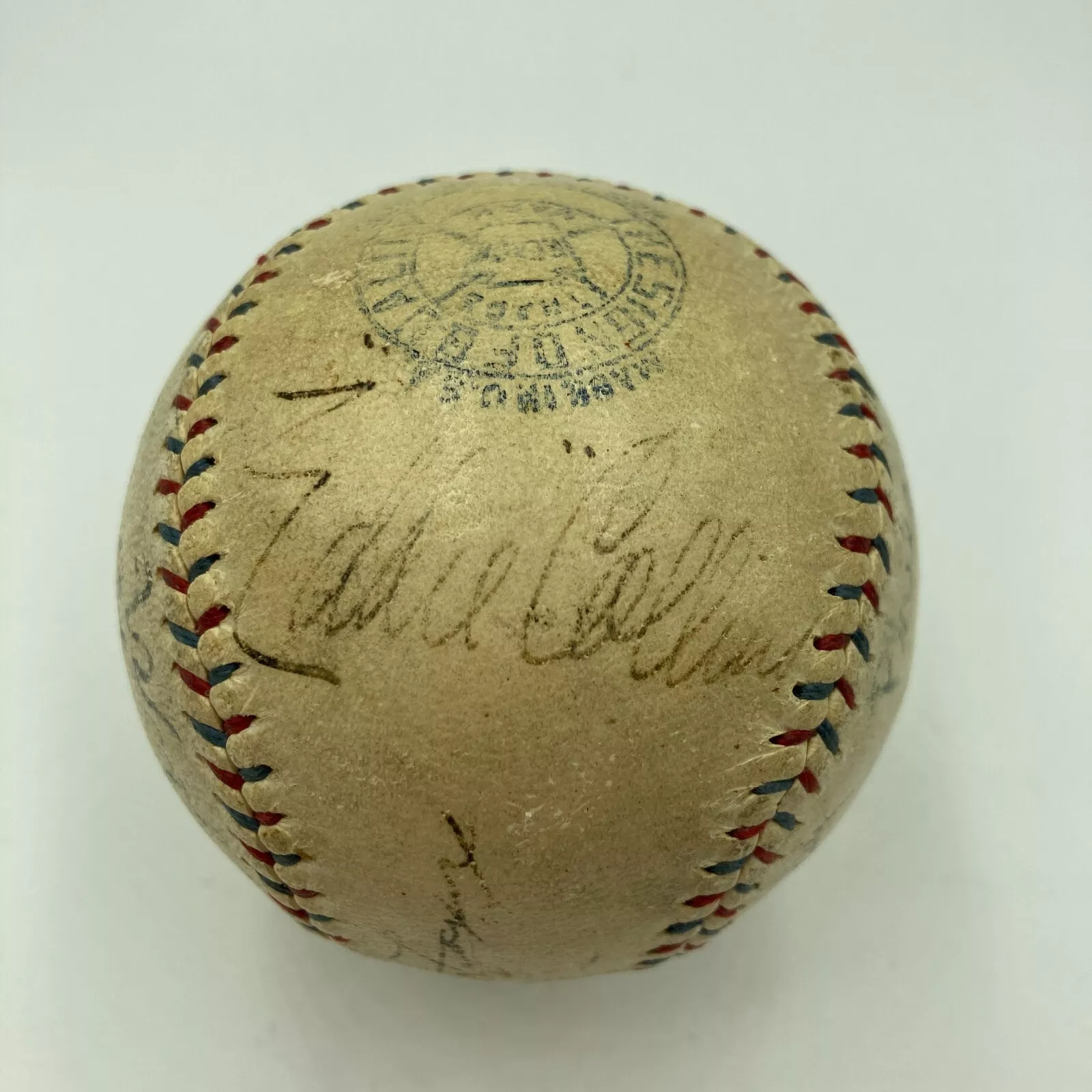Eddie Collins Al Simmons Cochrane 1929 A's W.S Champs Team Signed Baseball JSA