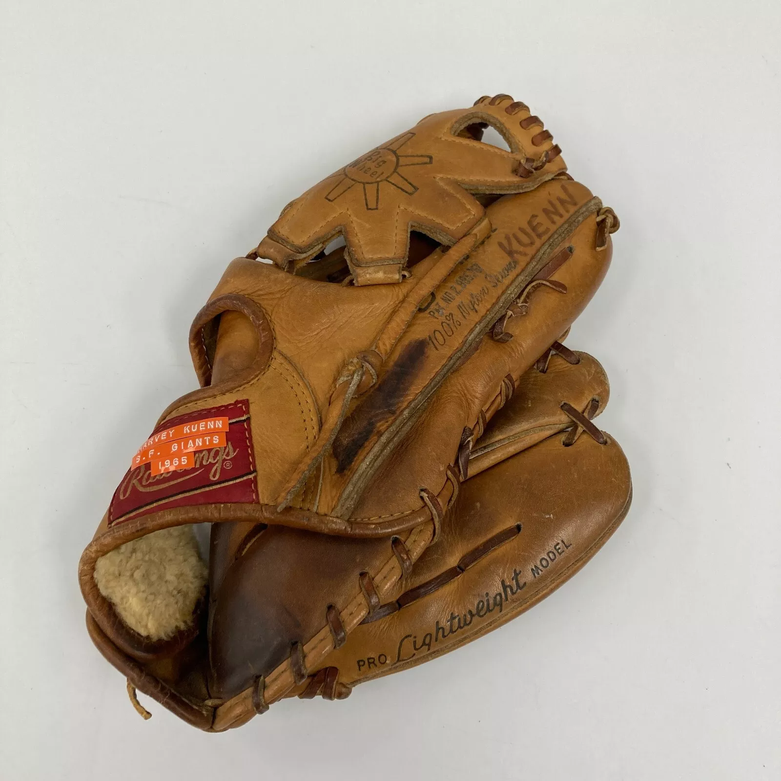 Harvey Kuenn 1965 Signed Game Used Rawlings Baseball Glove JSA COA & LOP