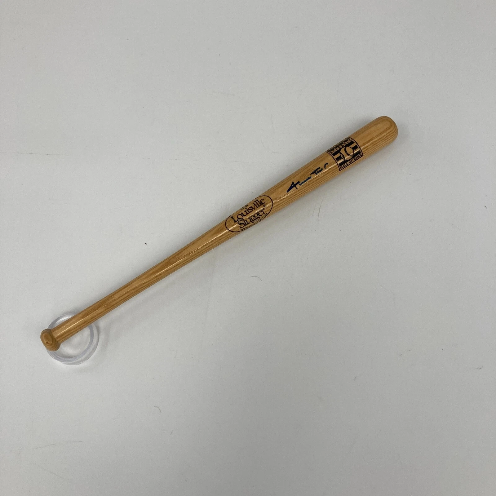 WILLIE MAYS SIGNED LOUISVILLE SLUGGER HALL OF FAME MINI BASEBALL BAT PSA DNA COLLECTIBLE MEMORABILIA