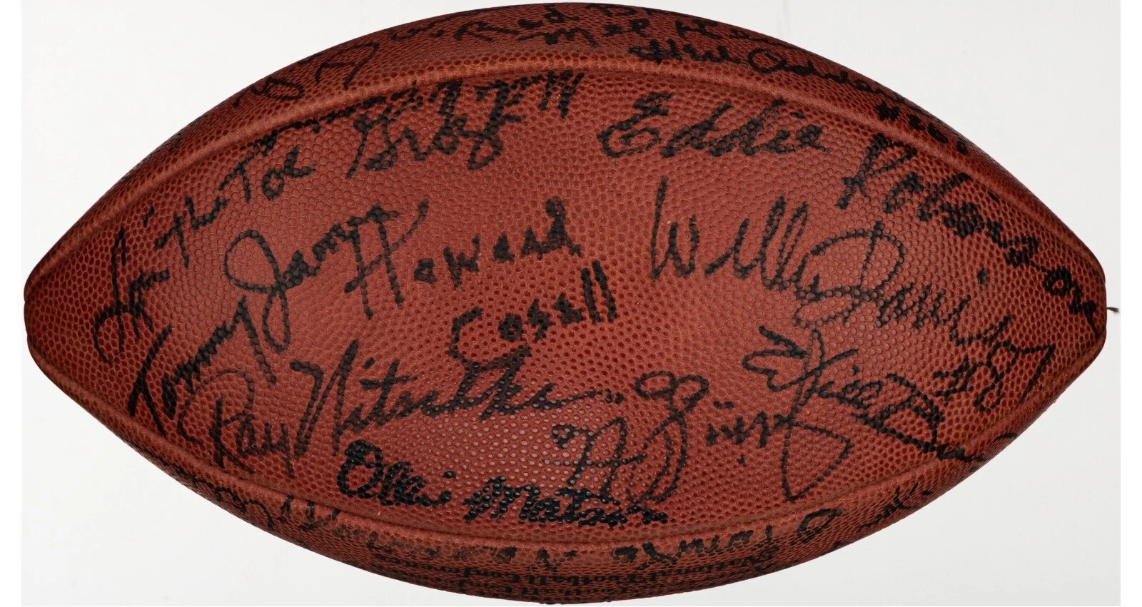 Bronko Nagurski 1970's NFL Hall Of Fame Legends Multi Signed Football Beckett