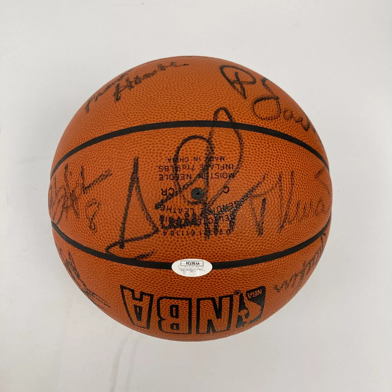 1997-98 Chicago Bulls NBA Champs Team Signed Game Basketball The Last Dance JSA