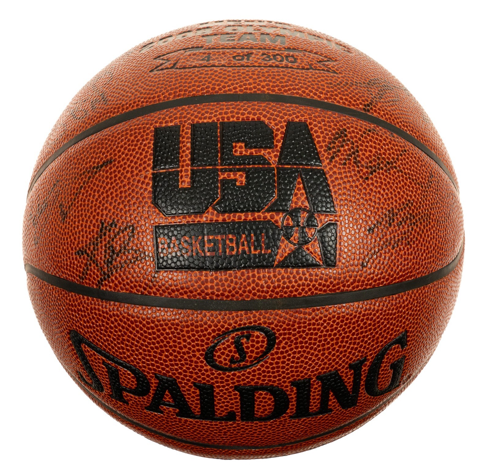 2008 Team USA Redeem Team Signed Basketball Kobe Bryant 17 Sigs Olympics PSA DNA