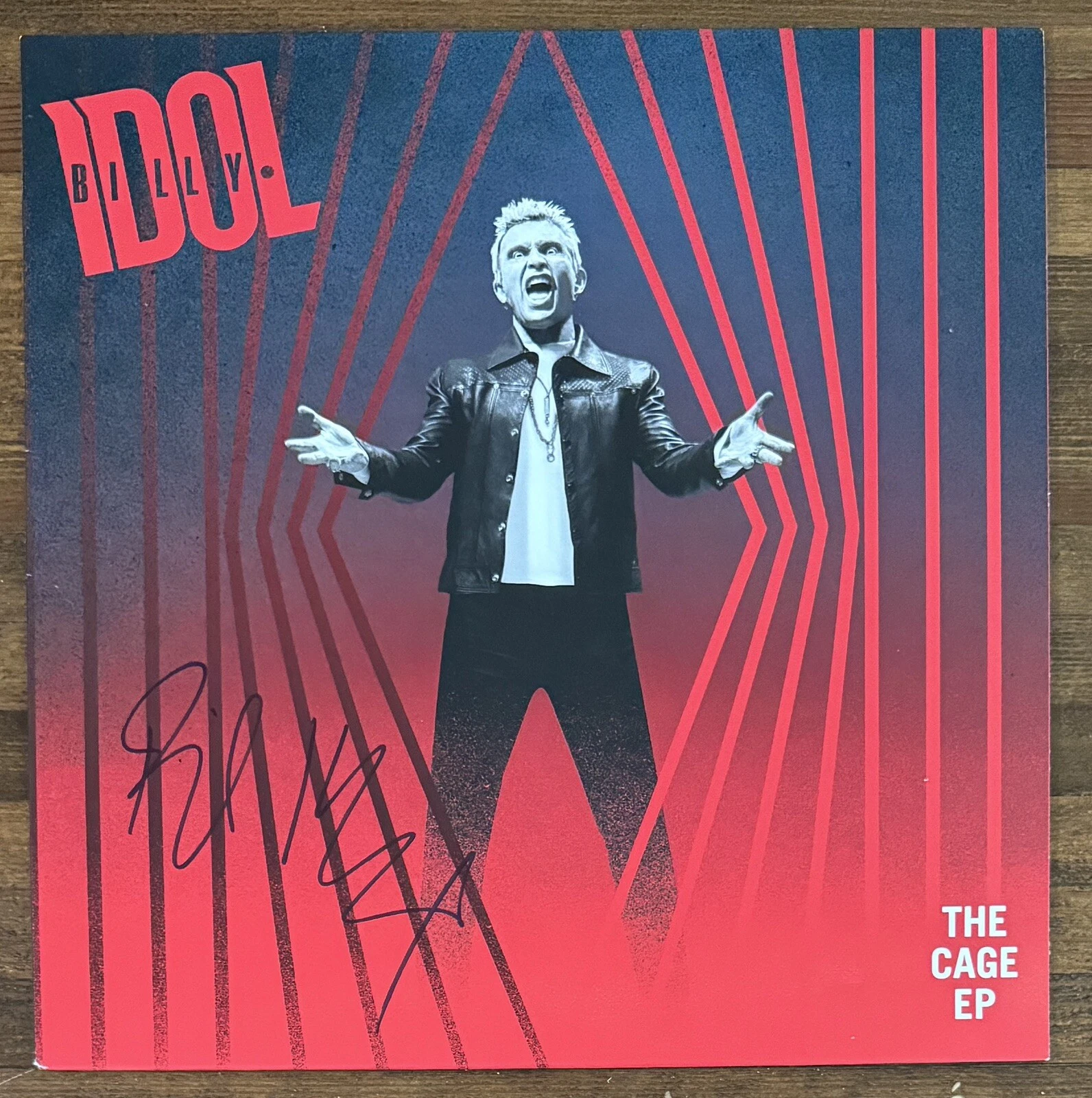 Billy Idol SIGNED Cage EP Vinyl LP Cover Autographed Beckett BAS COA + Sealed LP