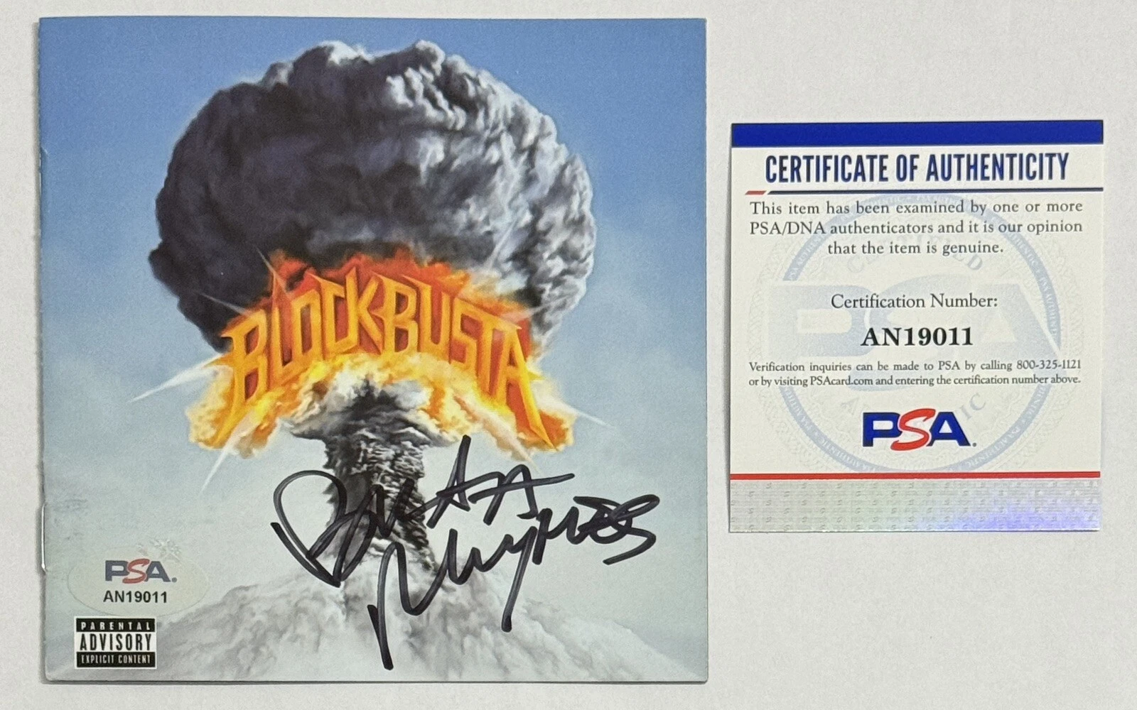 Busta Rhymes Blockbusta CD & Signed Autographed CD Cover Booklet PSA DNA COA