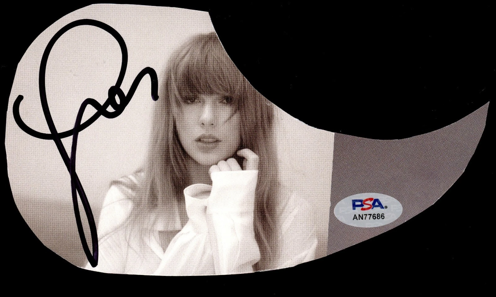 TAYLOR SWIFT SIGNED ADHESIVE GUITAR PICK GUARD PSA DNA COA CERTIFIED AUTOGRAPHED
