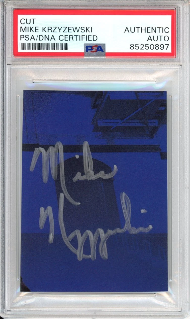 Mike Krzyzewski Duke Basketball Coach Cut Signature PSA DNA COA Autographed HOF