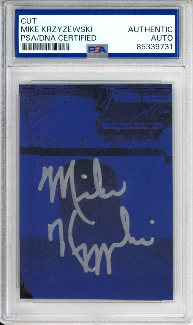 Mike Krzyzewski Duke Basketball Coach Cut Signature PSA DNA COA Autograph HOF