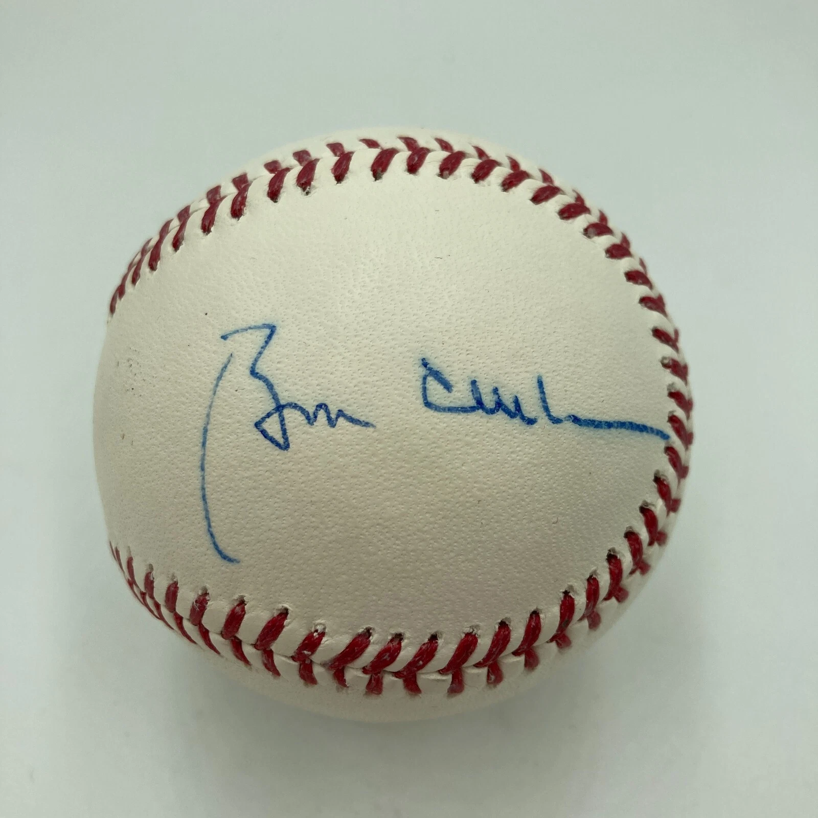 President Bill Clinton & Hillary Clinton Dual Signed Major League Baseball PSA