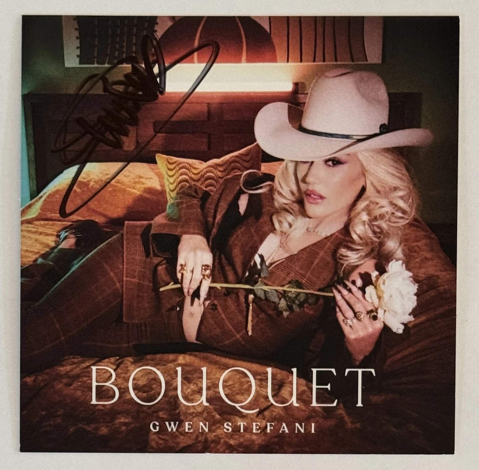 Gwen Stefani Bouquet CD & SIGNED Cover Art Card Autographed Beckett BAS COA
