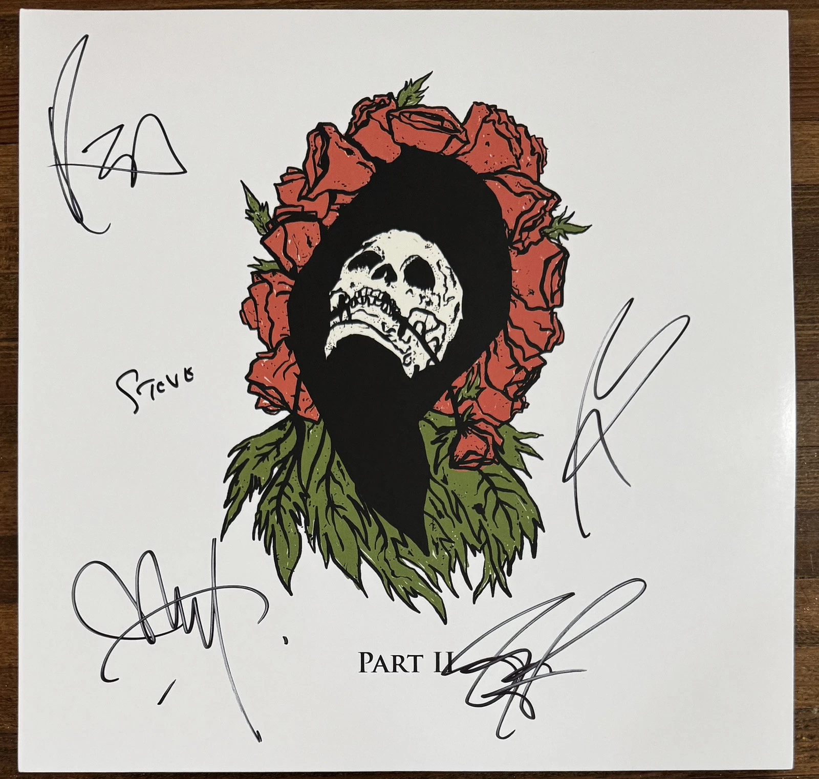BLUE OCTOBER SIGNED SPINNING THE TRUTH AROUND AUTOGRAPHED VINYL BAS BECKETT COA