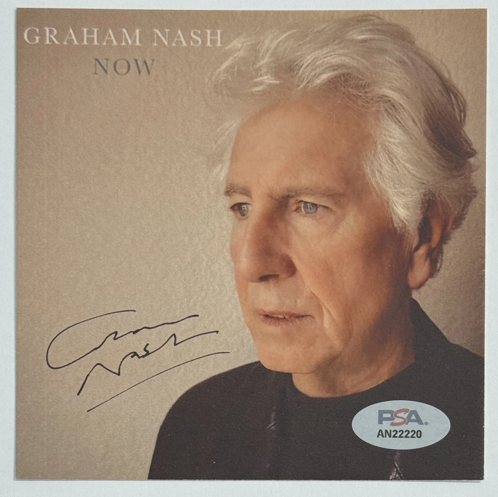 Graham Nash Crosby Stills NOW CD & AUTOGRAPHED SIGNED PICTURE CARD PSA DNA COA
