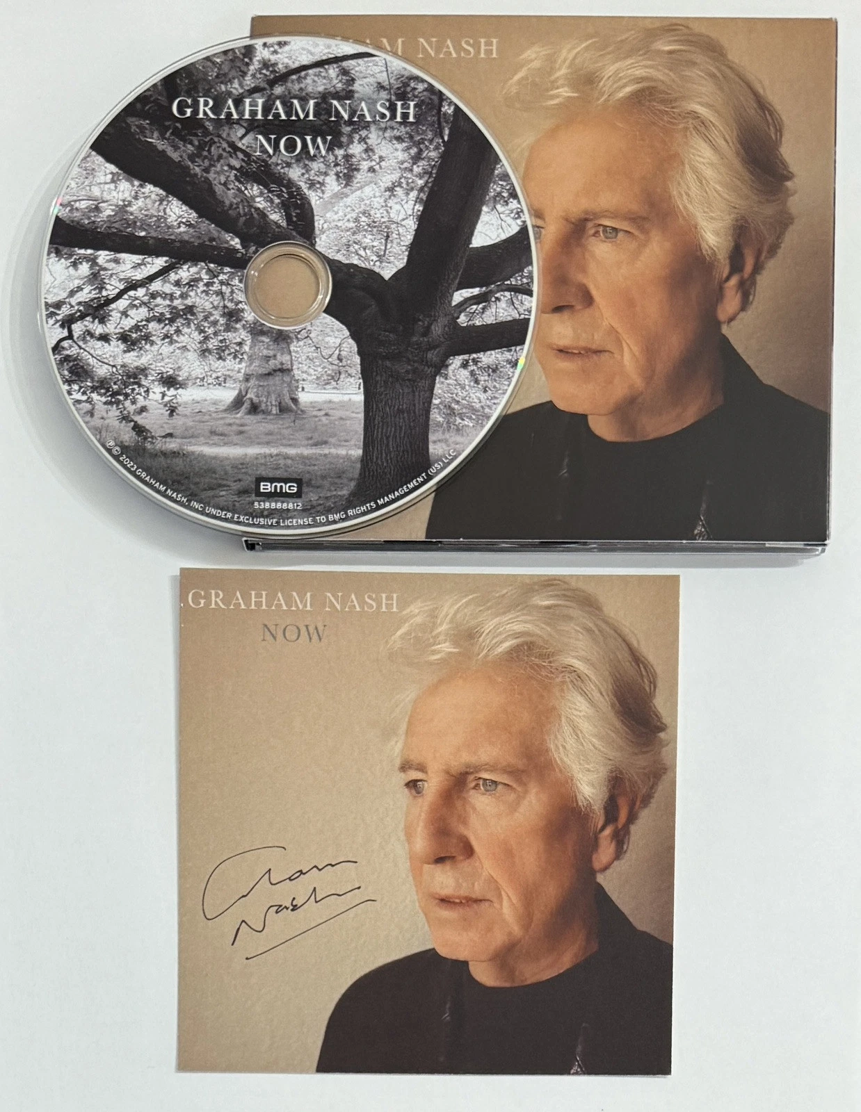 Graham Nash Crosby Stills NOW CD & AUTOGRAPHED SIGNED COVER ART CARD PSA DNA COA