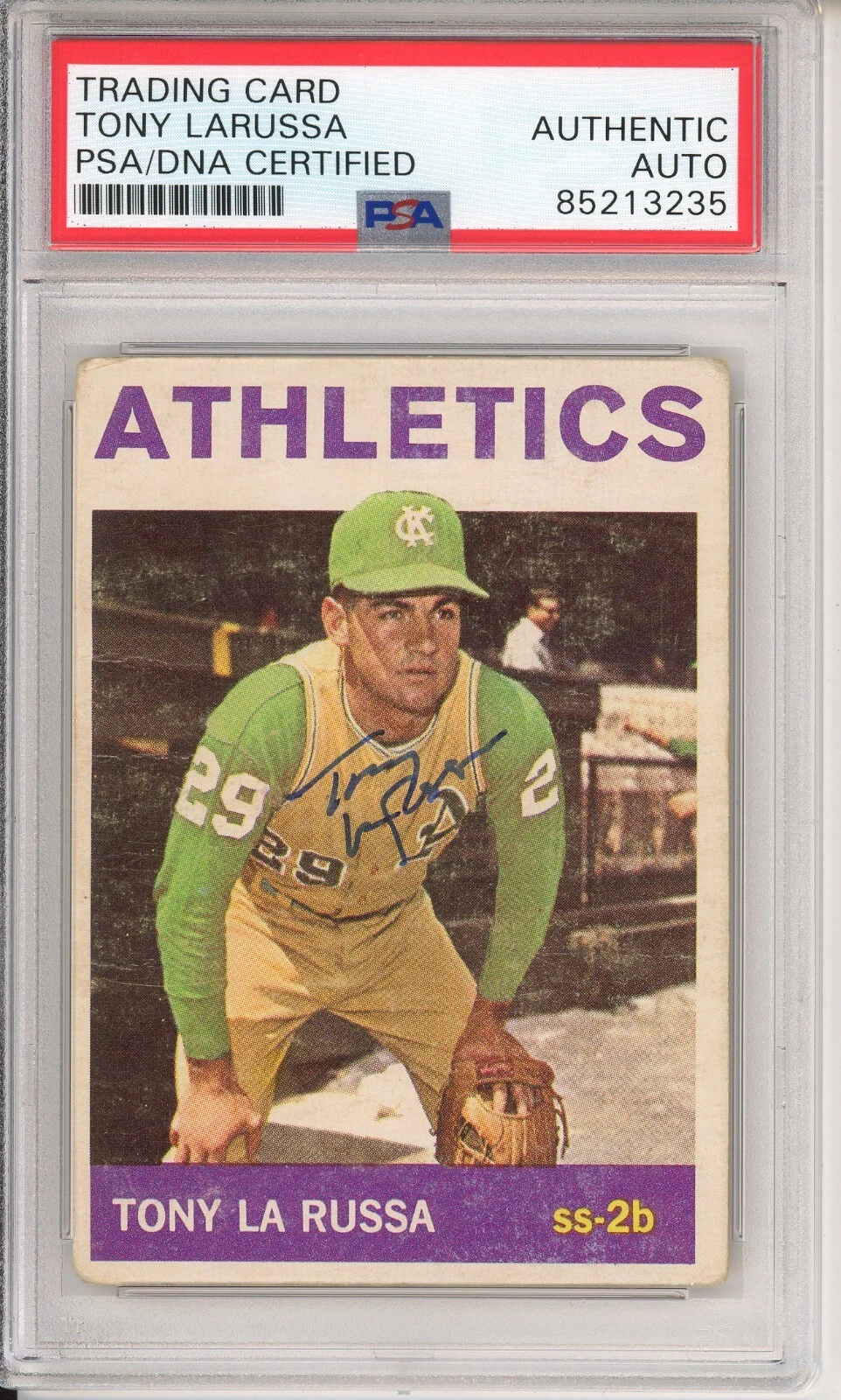 1964 Topps Tony LaRussa HOF Signed RC Rookie Card PSA DNA COA Autographed Coach