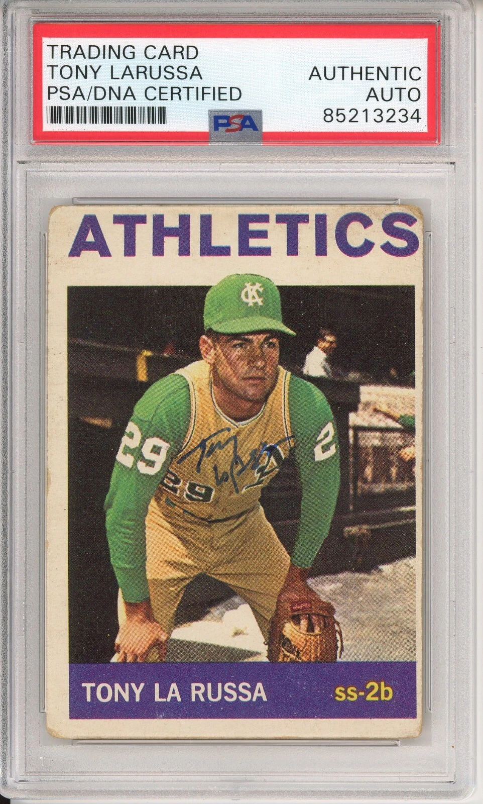 1964 Topps Tony LaRussa HOF Signed RC Rookie Card PSA DNA Certified Autograph