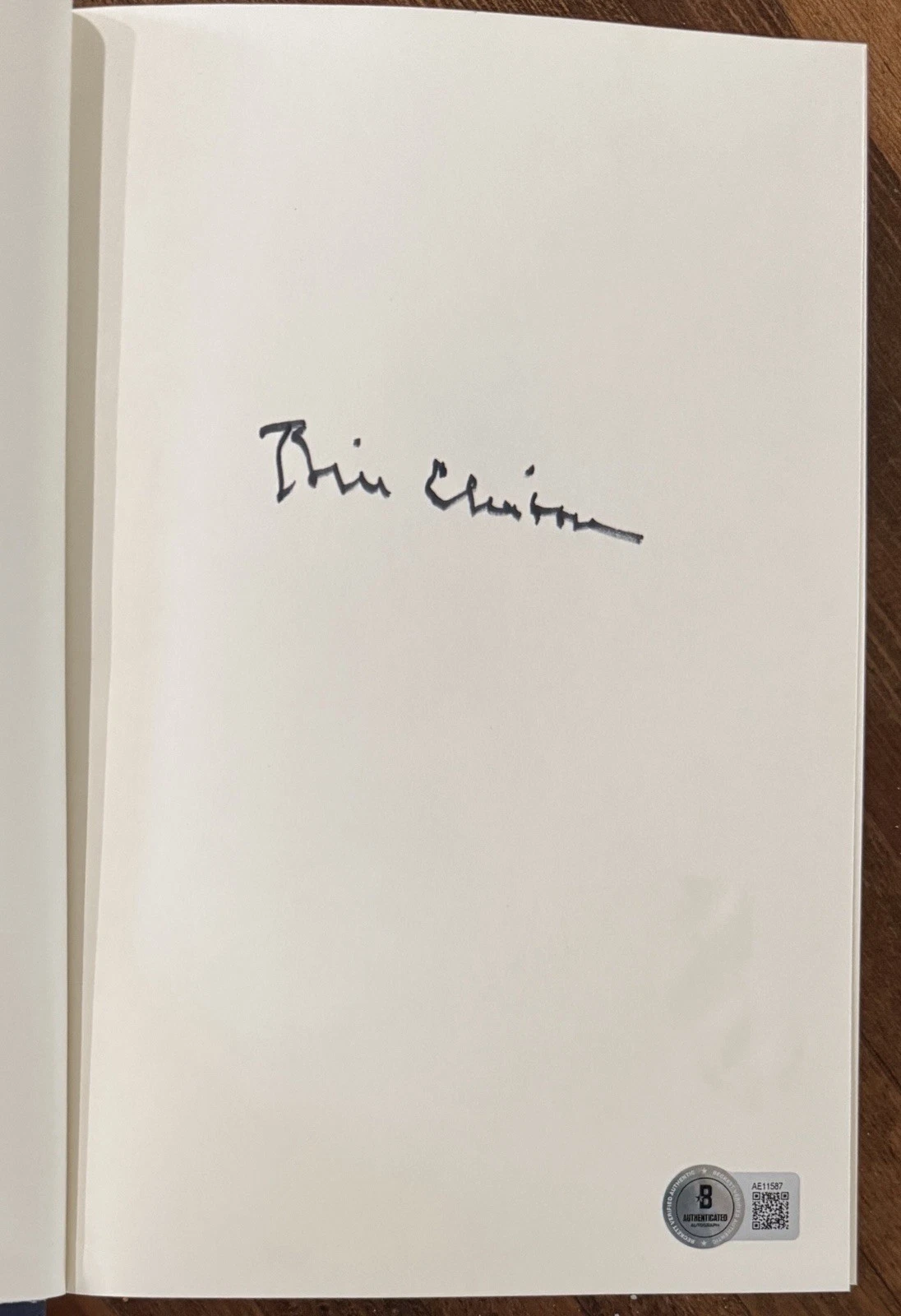 PRESIDENT BILL CLINTON SIGNED AUTOGRAPHED CITIZEN BOOK BECKETT BAS COA AUTHENTIC