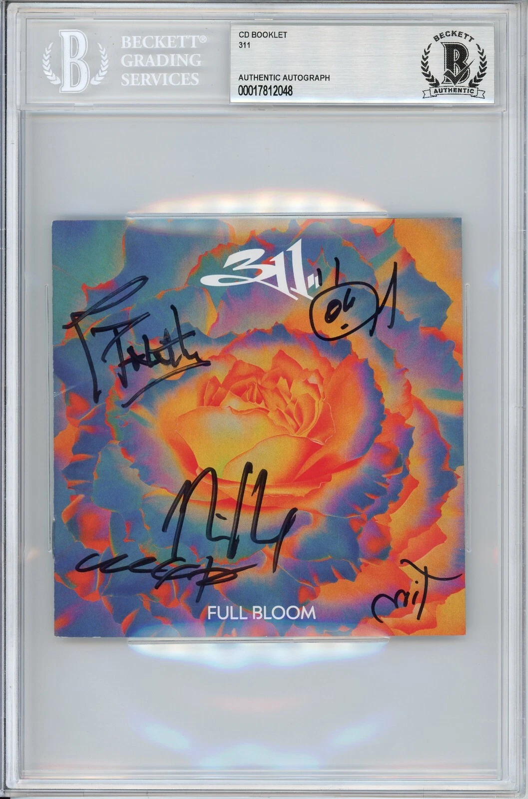 311 AUTOGRAPHED ALL 5 FULL BAND SIGNED FULL BLOOM CD ALBUM BOOK BECKETT BAS COA COLLECTIBLE MEMORABILIA