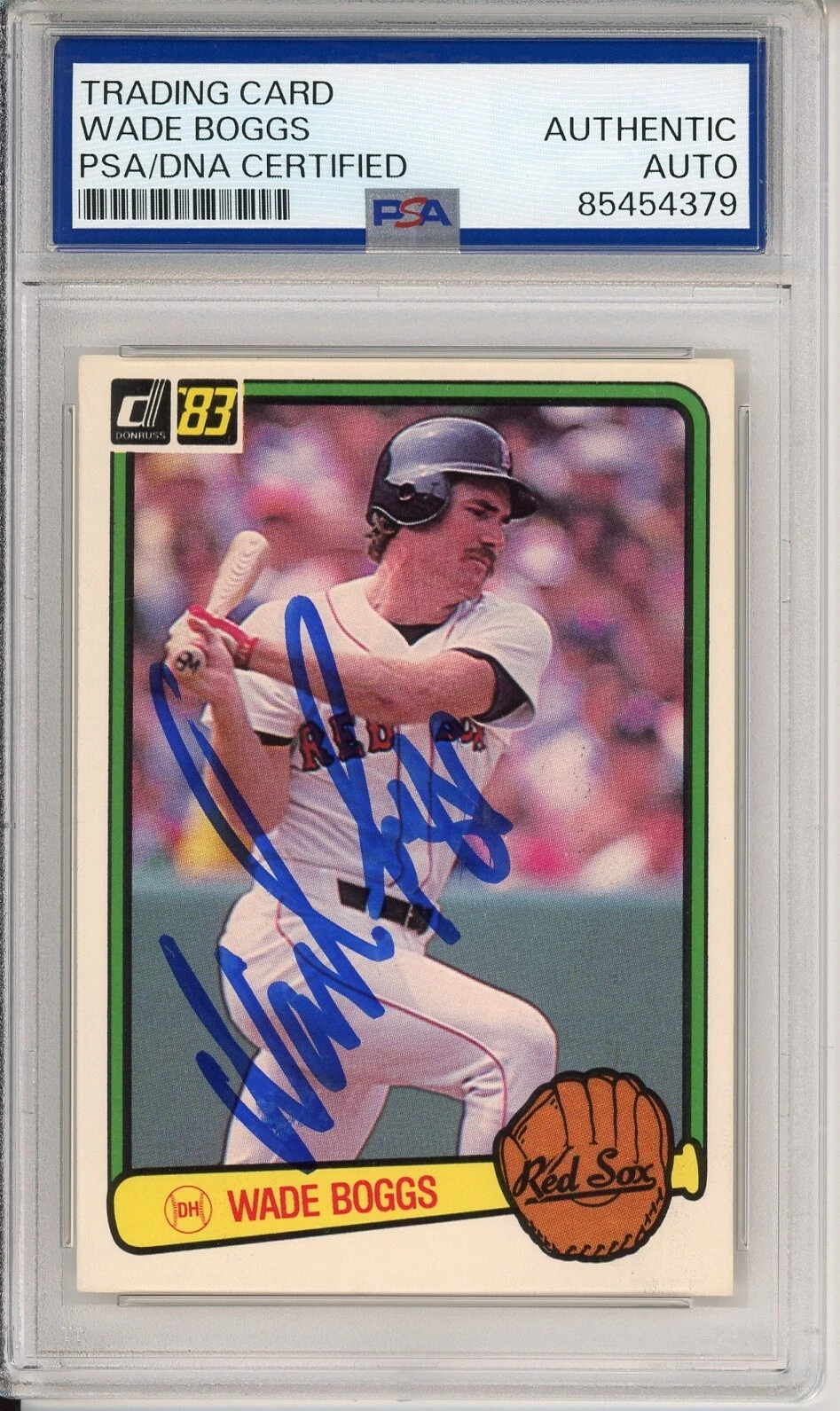 1983 Donruss Wade Boggs SIGNED Rookie RC Card PSA DNA COA Autograph HOF
