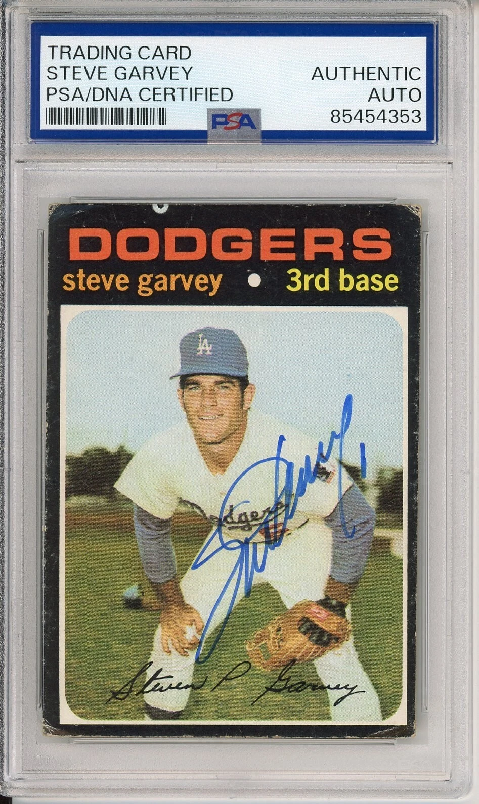 1971 Topps Steve Garvey Signed RC Rookie Card PSA DNA COA Autograph Dodgers