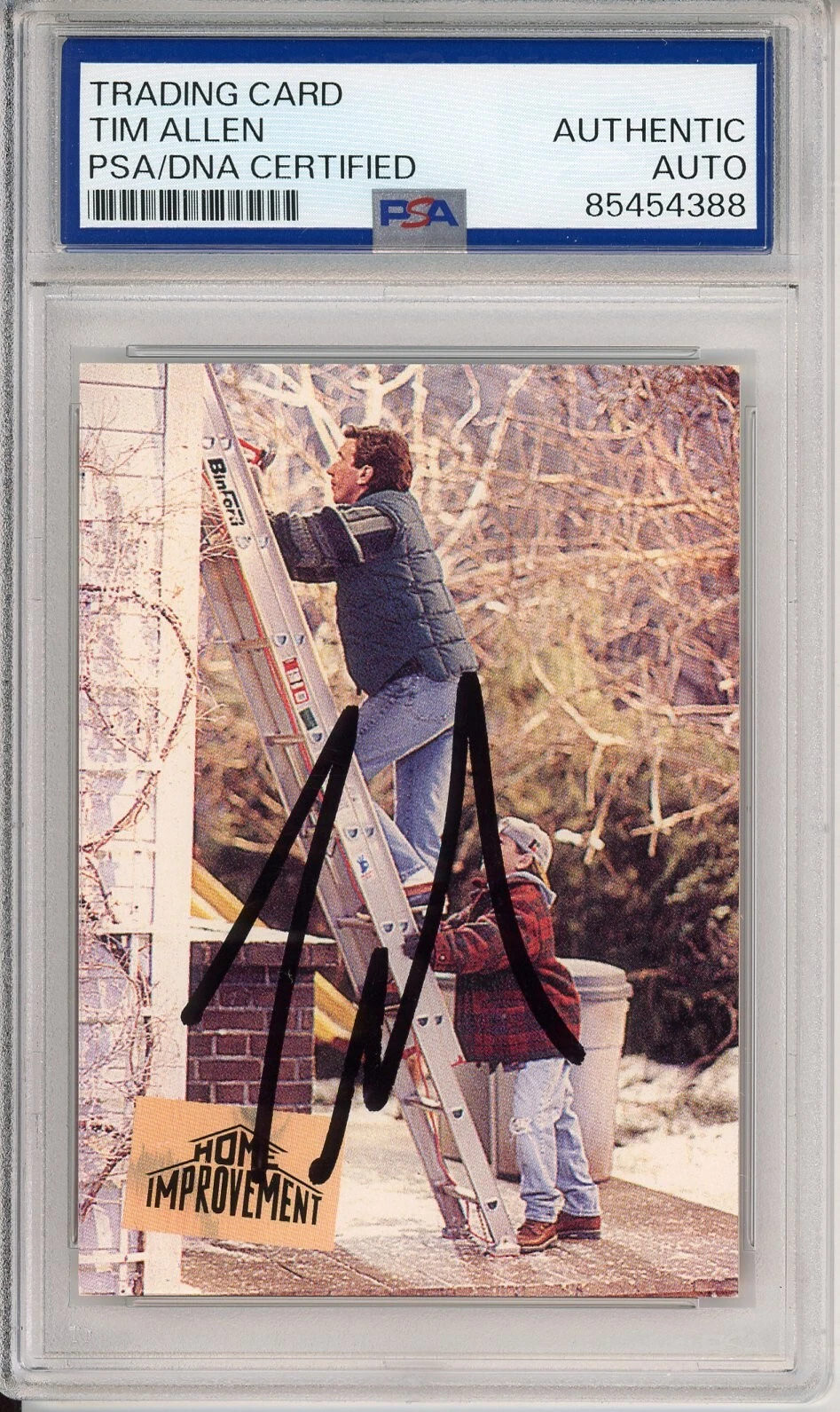 1994 SKYBOX HOME IMPROVEMENT #11 TIM ALLEN SIGNED CARD PSA DNA COA AUTOGRAPHED