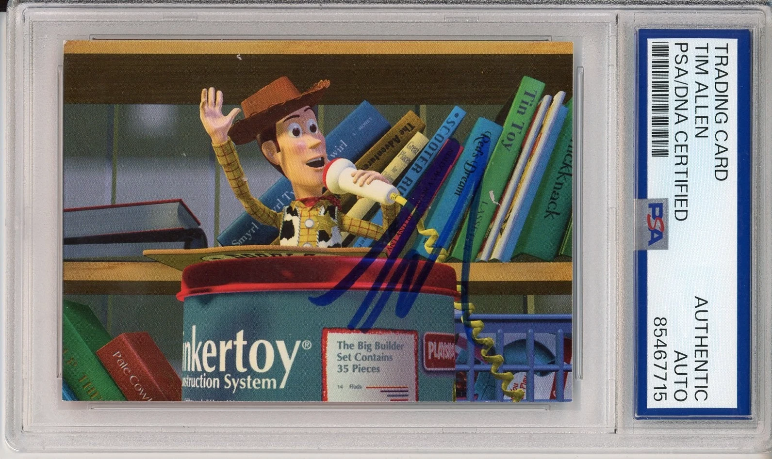 1995 DISNEY SKYBOX TOY STORY #2 WOODY SIGNED TIM ALLEN PSA DNA AUTOGRAPH COA