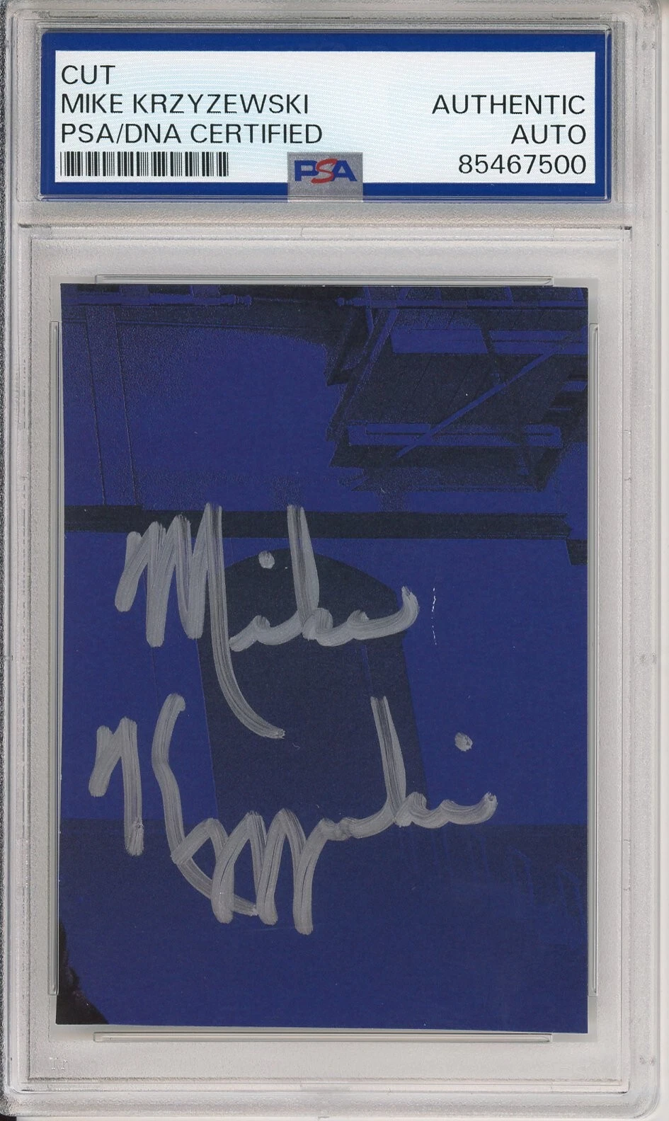 Mike Krzyzewski Duke Basketball HOF Coach Cut Signature PSA DNA COA Autographed