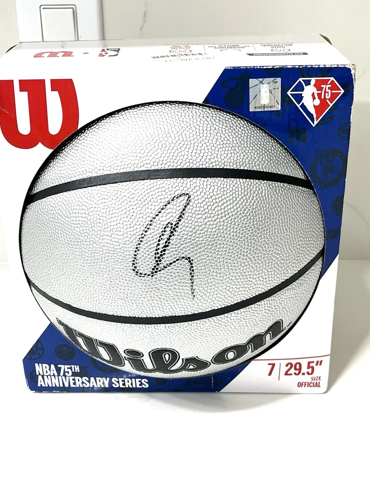 Stephen Curry Hand signed Auto 75 Greatest Basketball Warriors JSA LETTER