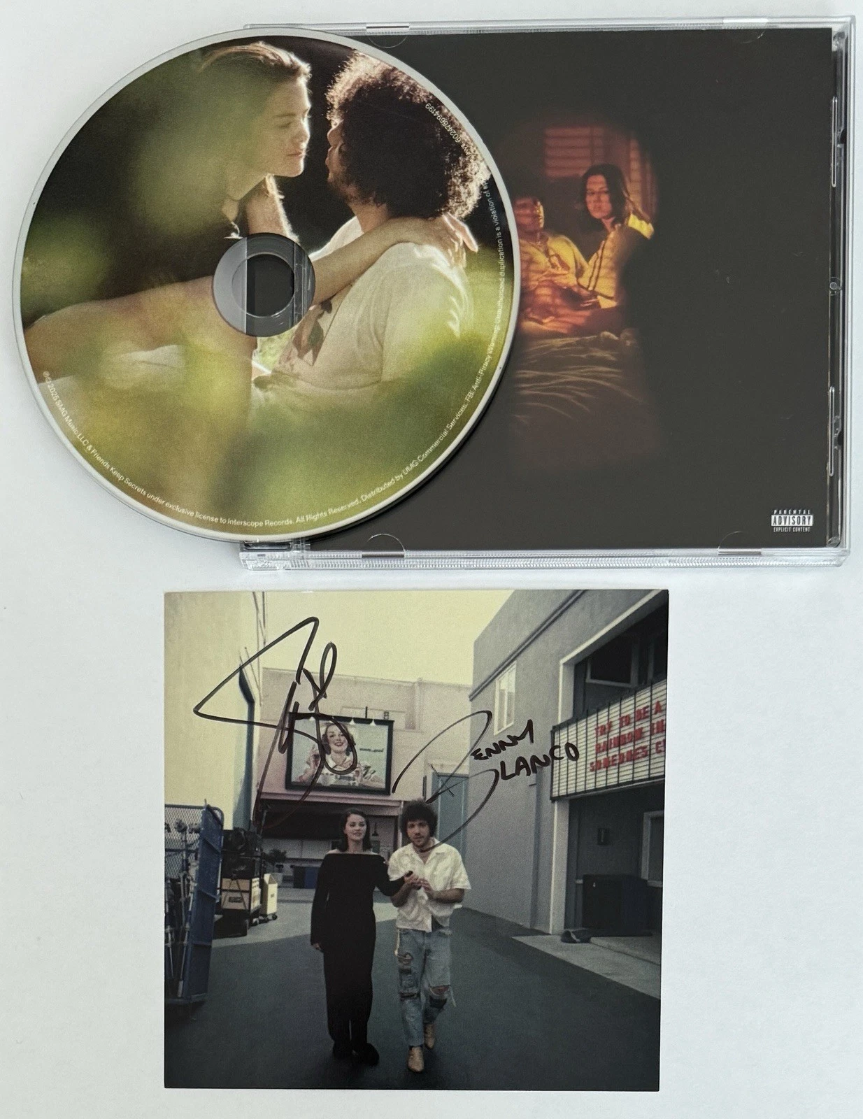 SIGNED Selena Gomez Benny Blanco I Said I Love You Art Card & CD BAS Beckett COA