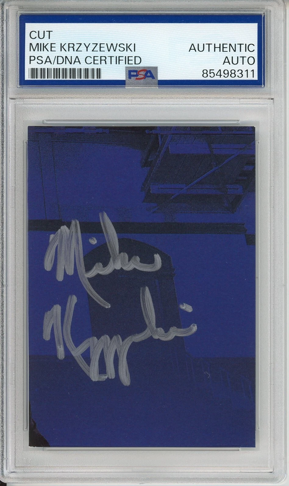 Mike Krzyzewski Duke Basketball HOF Coach Cut Signature PSA DNA COA Autograph