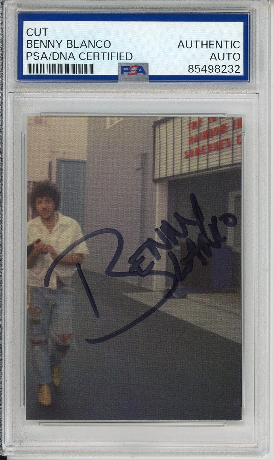 SIGNED Benny Blanco I Said Love You Picture Card PSA DNA COA Certified Autograph