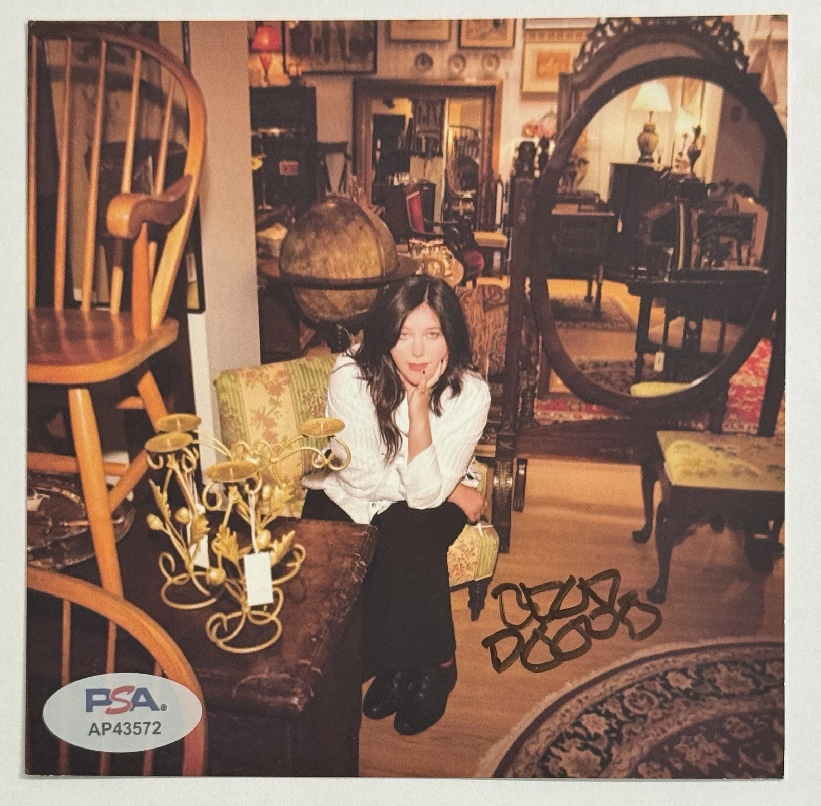 SIGNED Lucy Dacus Forever Is Feeling Art Card Picture & CD PSA DNA COA Boygenius