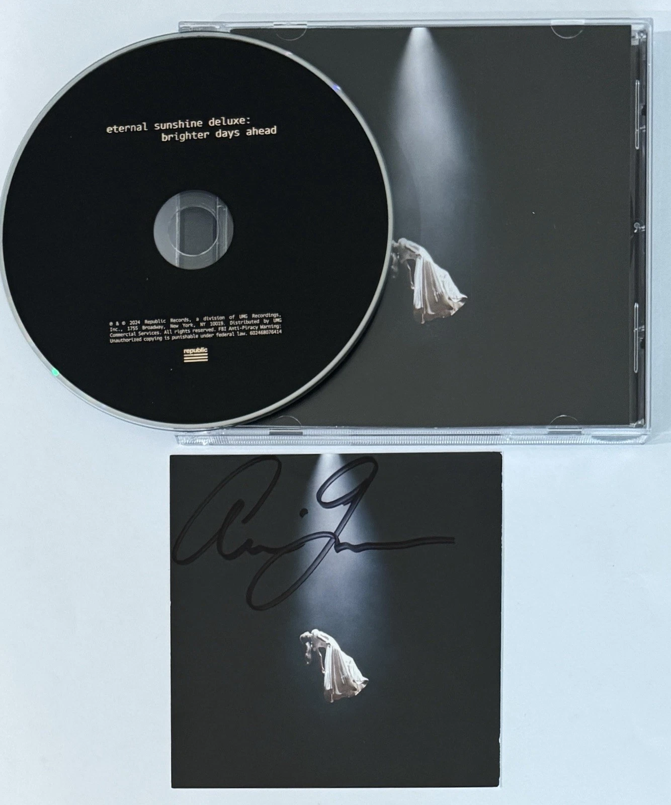 Ariana Grande SIGNED Eternal Sunshine Deluxe CD Floating Cover Card PSA DNA COA