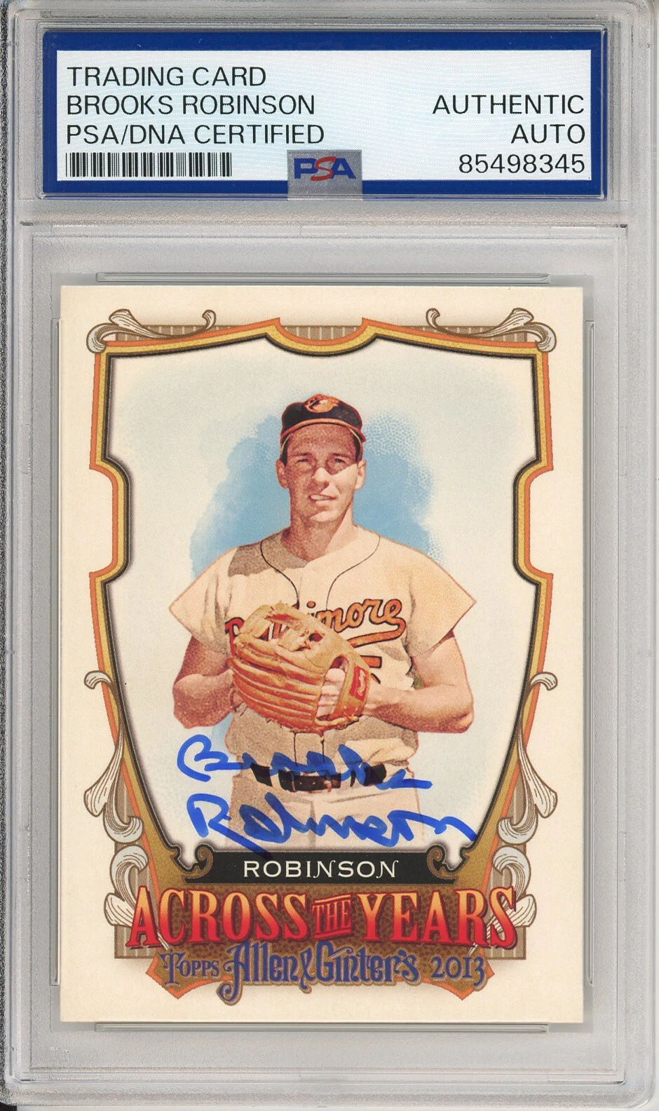 2013 Topps Allen & Ginter Brooks Robinson Signed Card PSA DNA COA Autograph HOF