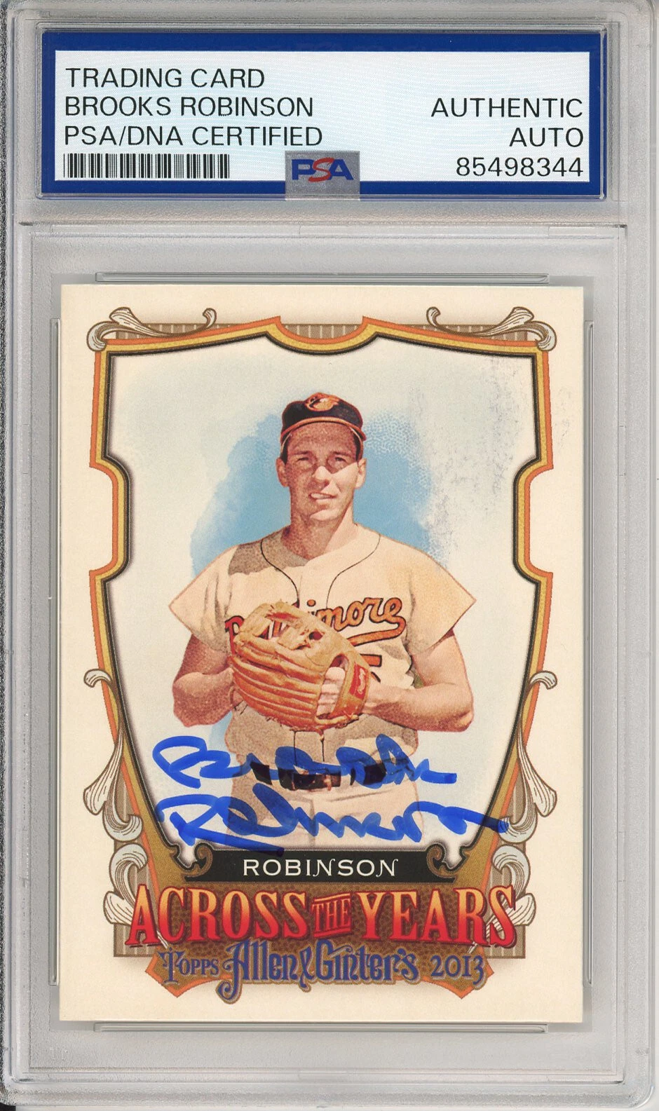 2013 Topps Allen & Ginter Brooks Robinson Signed Card PSA DNA COA Autographed