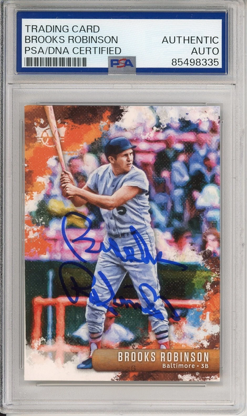 2019 Panini Diamond Kings Brooks Robinson Signed Card PSA DNA COA Autograph HOF