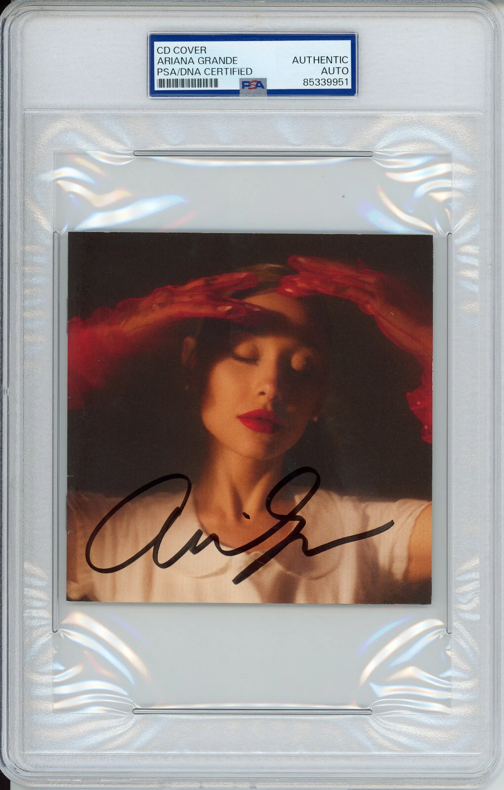 SIGNED Ariana Grande Eternal Sunshine CD BOOK FULL NAME Autographed PSA DNA COA