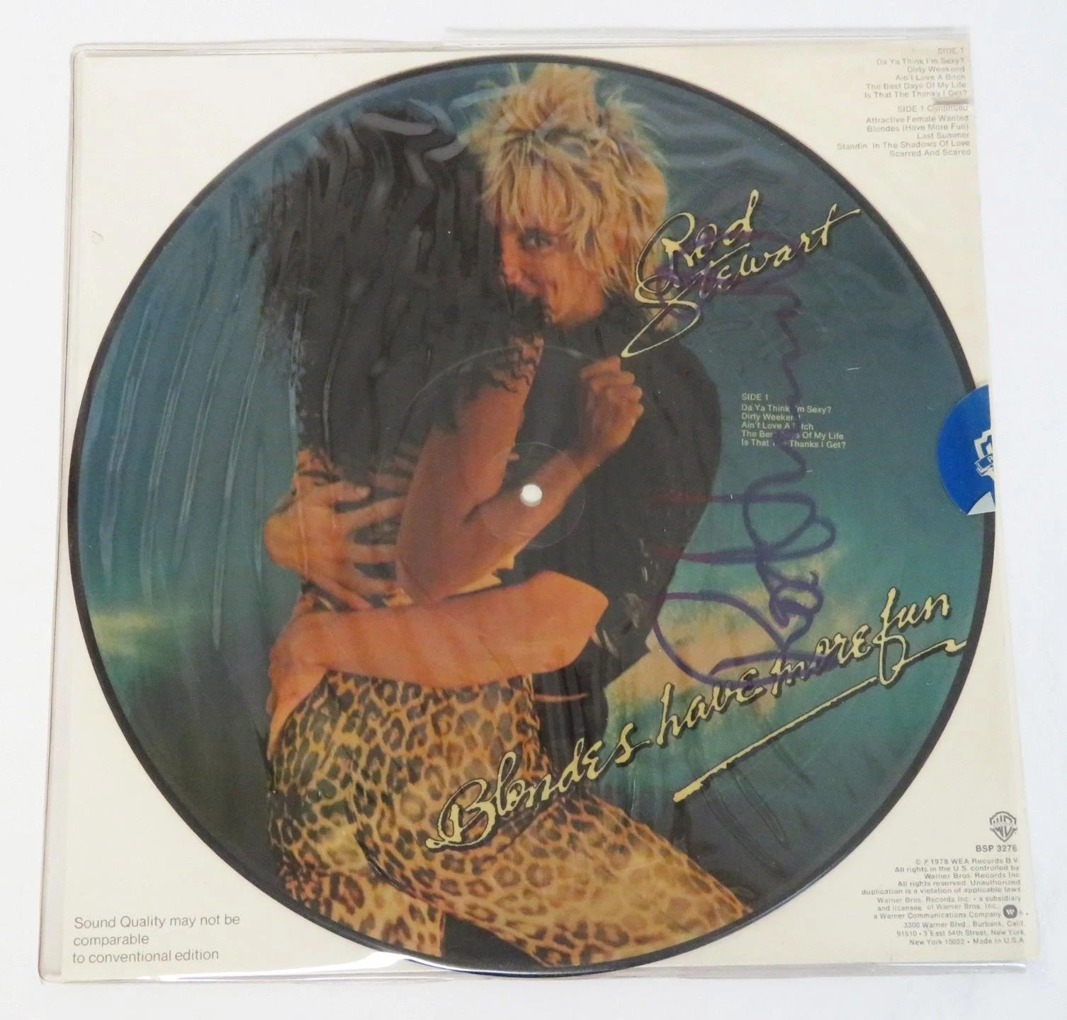 ROD STEWART Signed Auto 