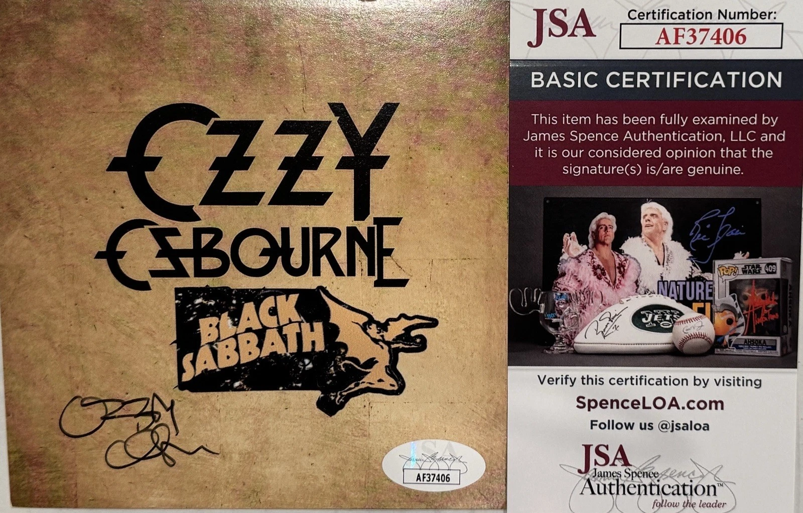 OZZY OSBOURNE Signed Autograph Black Sabbath CD  