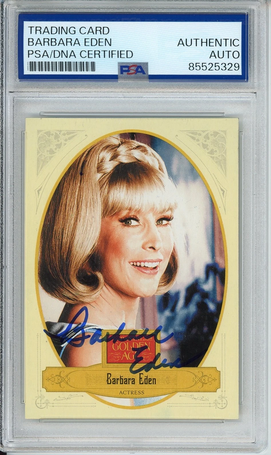 2012 Panini Golden Age Dream Jeannie Barbara Eden SIGNED Autographed PSA DNA COA