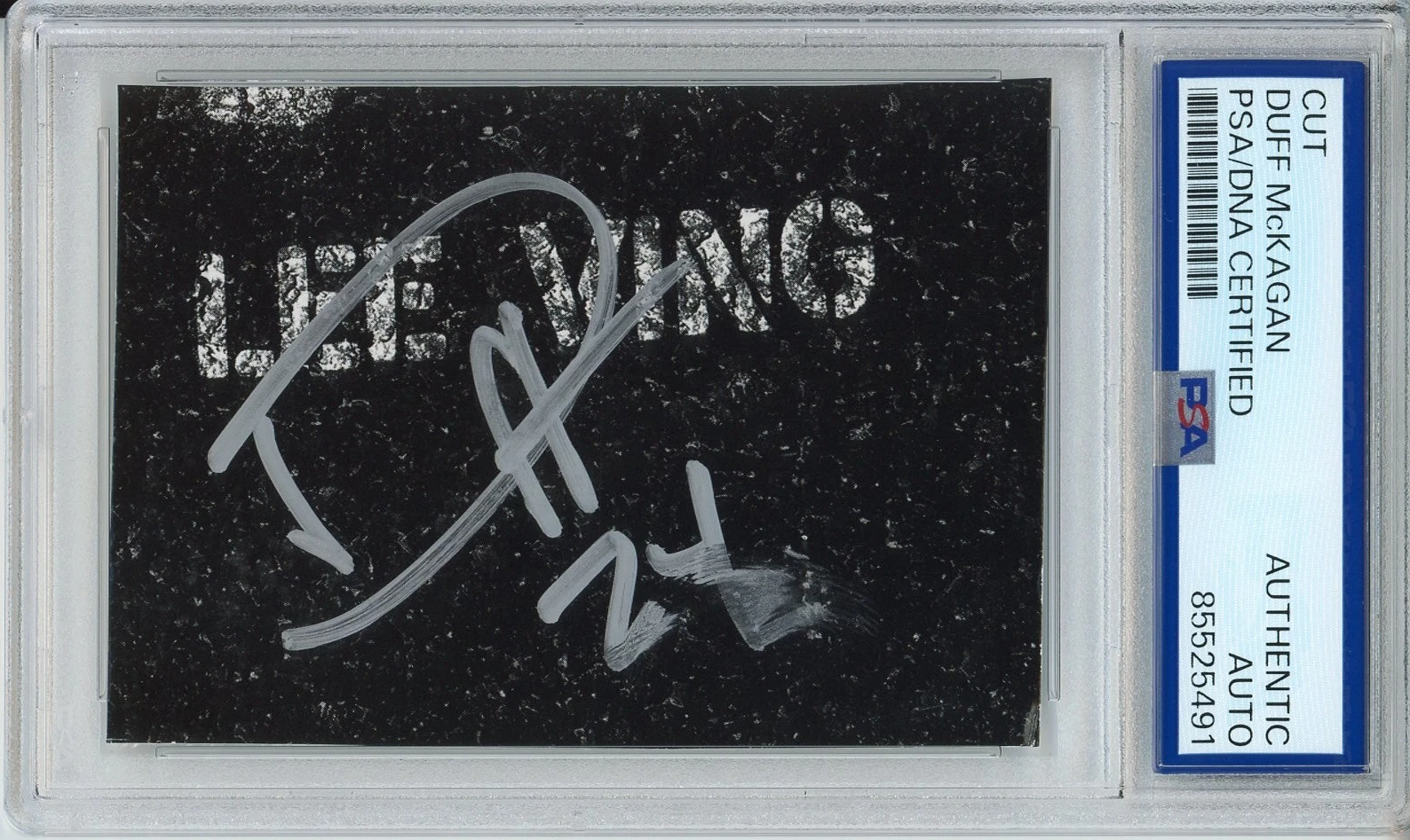 Duff McKagan Guns And Roses GNR SIGNED Cut Signature Autographed PSA DNA COA