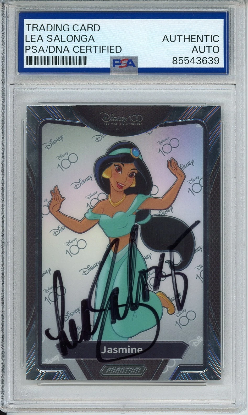 2023 KAKAWOW DISNEY 100 PRINCESS JASMINE ALADDIN SIGNED LEA SALONGA PSA DNA COA