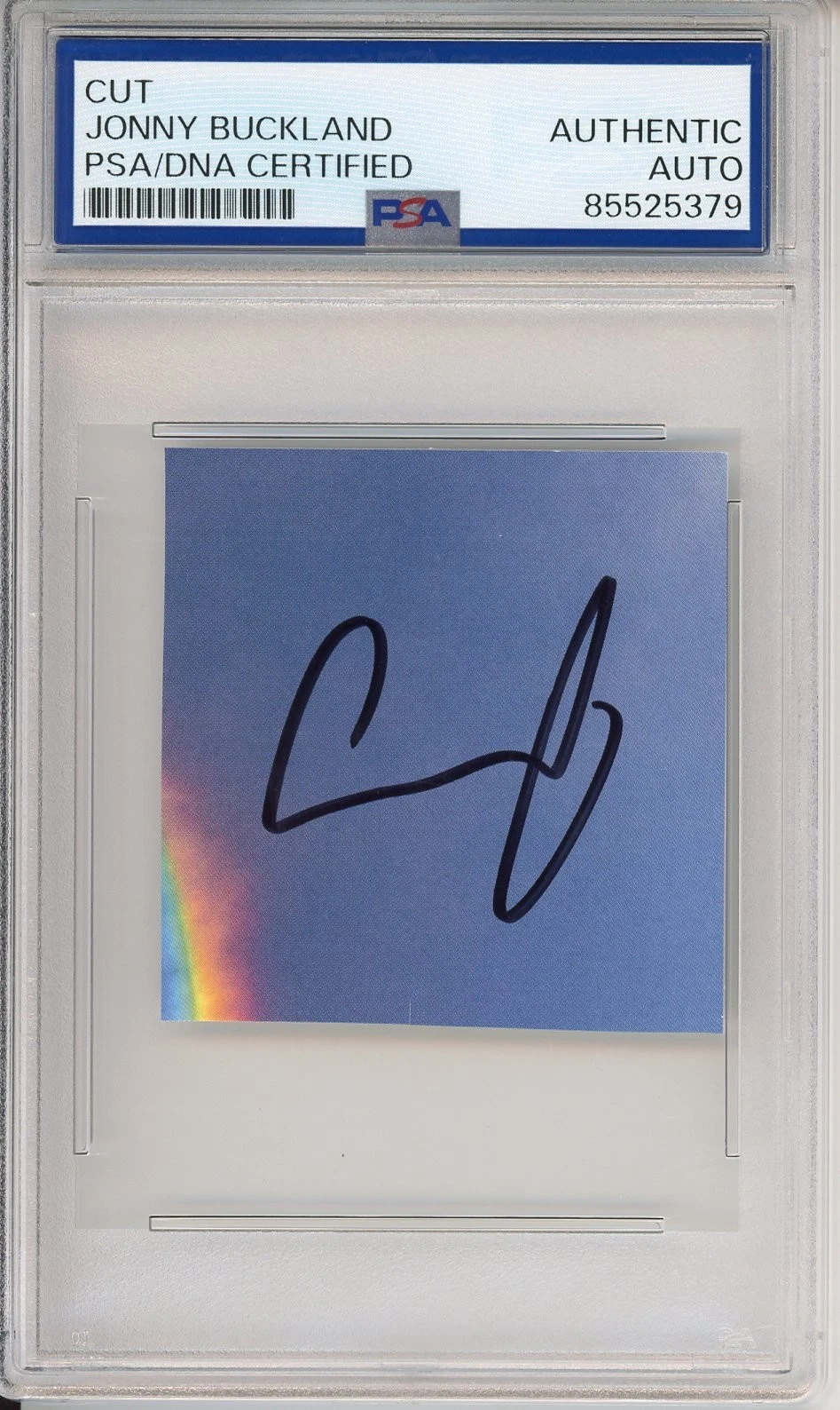 Jonny Buckland Coldplay SIGNED Cut Signature PSA DNA COA Authentic Autographed