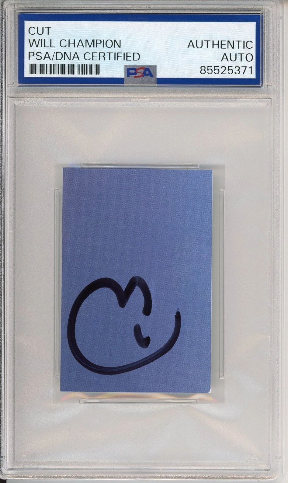 Will Champion Coldplay Band SIGNED Cut Signature PSA DNA COA Authentic Autograph
