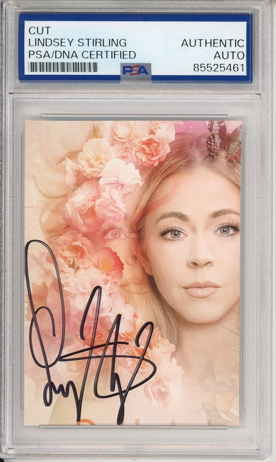 Lindsey Stirling SIGNED Duality Album Cover Art Card CD PSA DNA COA Autograph