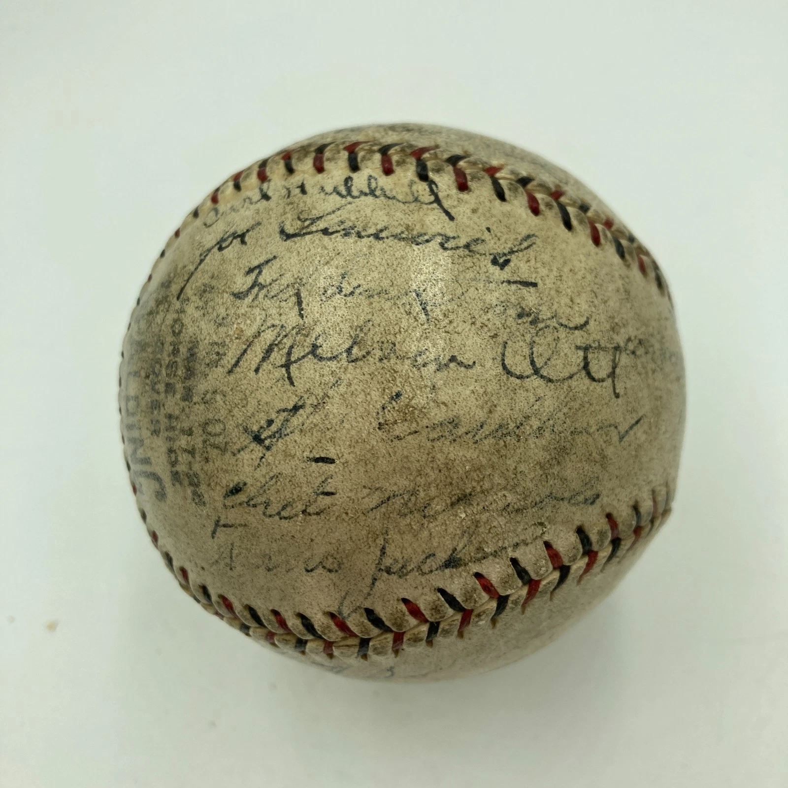 Roger Bresnahan & Mel Ott 1928 New York Giants Team Signed Baseball JSA COA