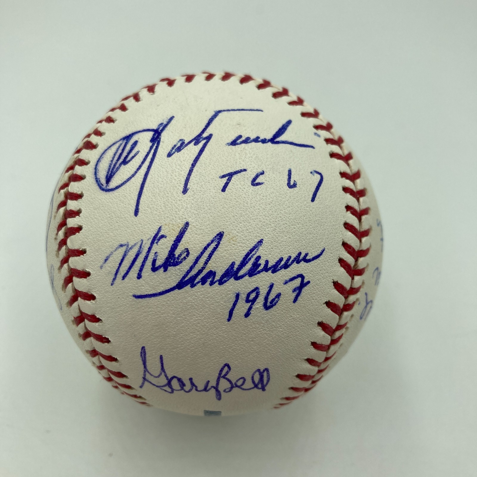 1967 Boston Red Sox AL Champs Team Signed Baseball PSA DNA Certified