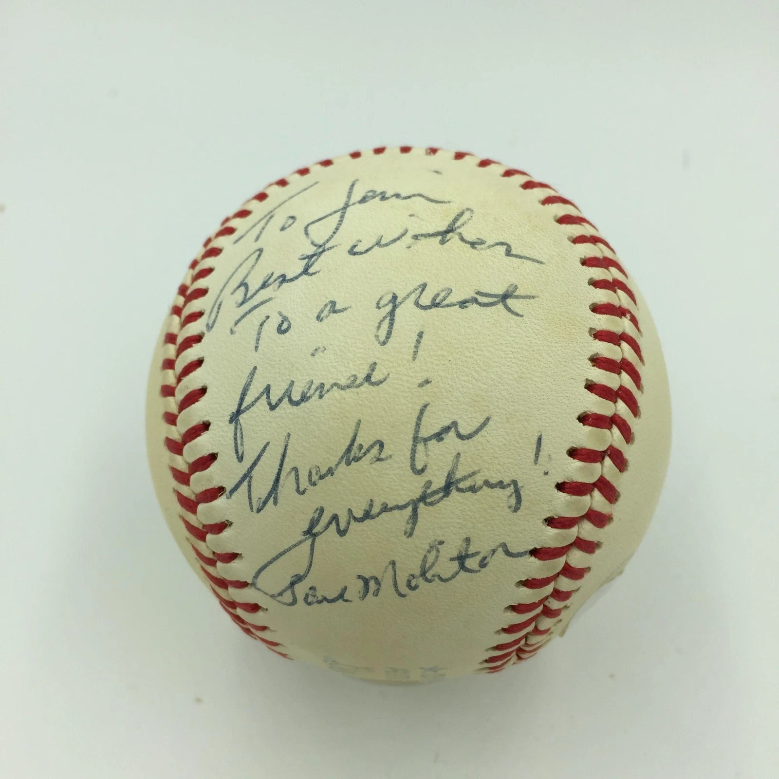 1978 Paul Molitor Rookie Signed American League Baseball With PSA DNA COA