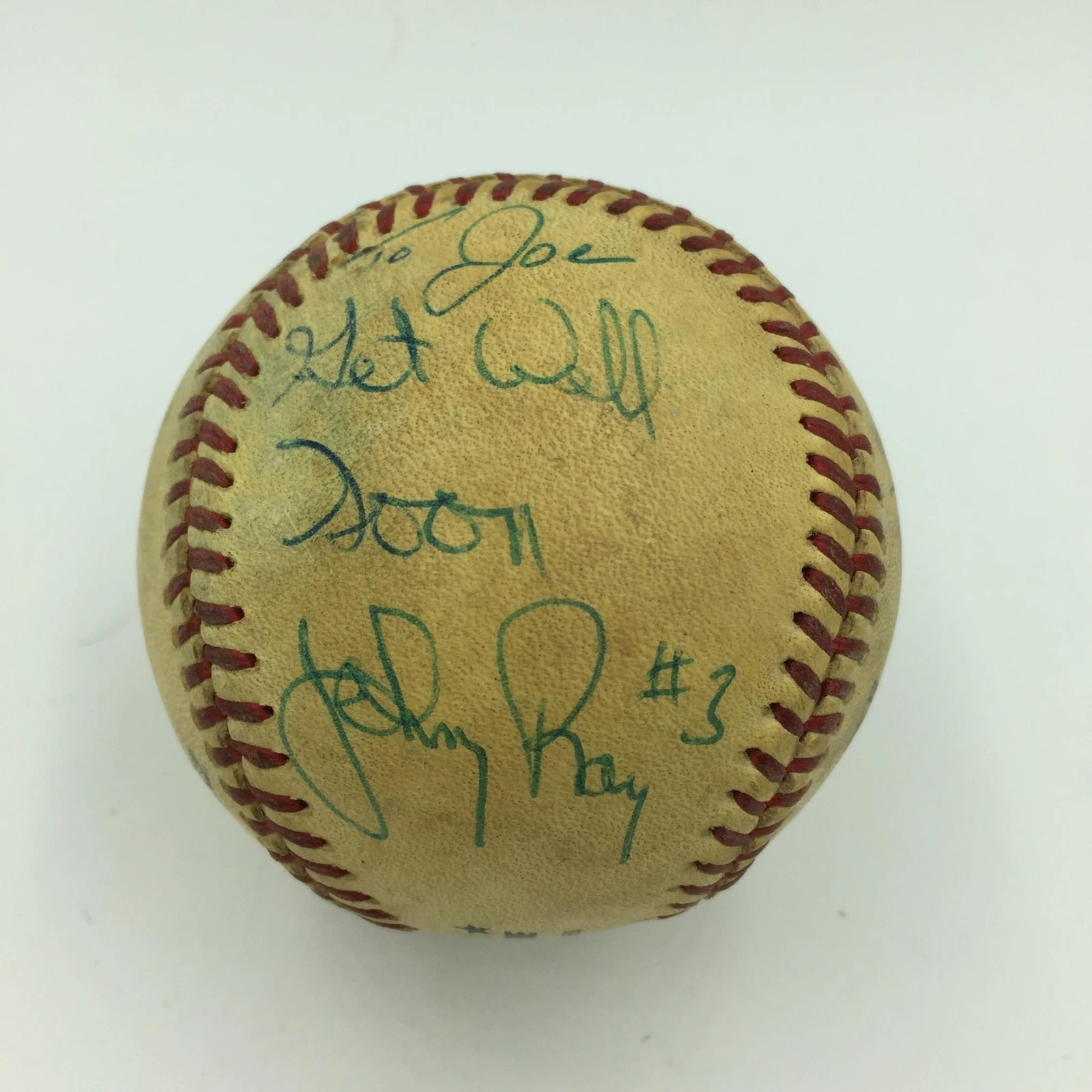 Johnny Ray Signed Actual Game Used Home Run Baseball From June 14, 1987 PSA DNA