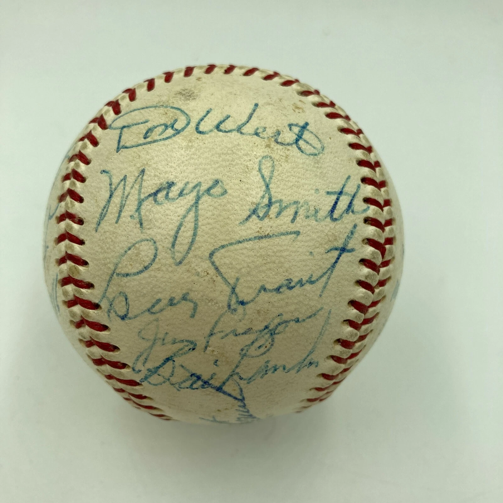 1968 All Star Game Team Signed Baseball With Carl Yastrzemski JSA COA
