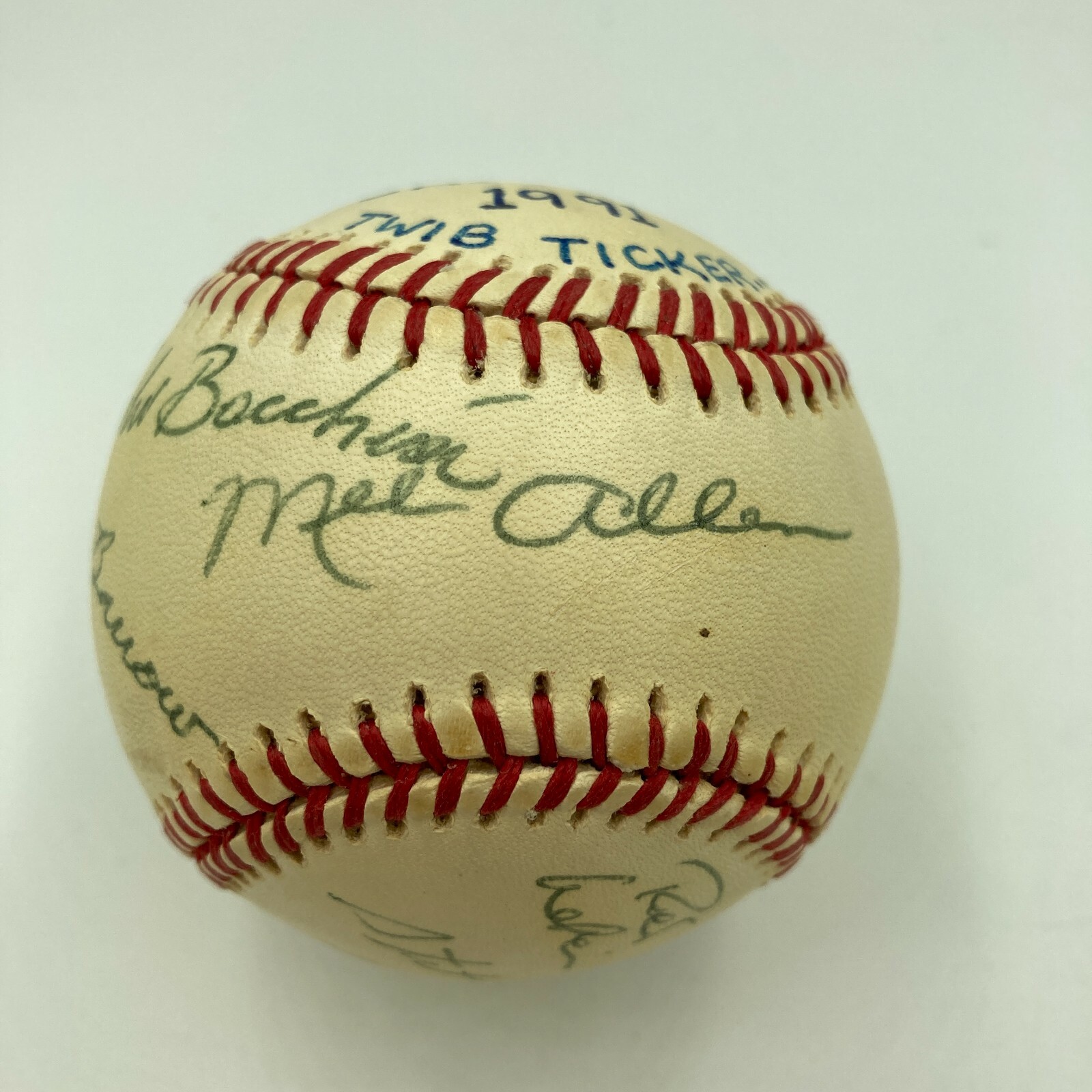 This Week In Baseball Broadcast Crew Signed 1991 All Star Game Baseball JSA COA